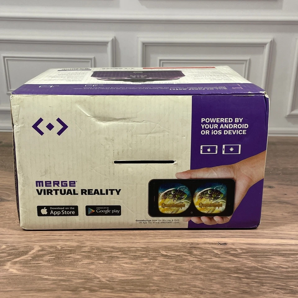 Combinar Realidad Virtual VR Gafas Auriculares Púrpura Material Suave Foto 2 de 4