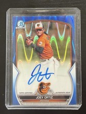 2023 Bowman Chrome #CPA-JOR Joey Ortiz /150 Blue RayWave Auto RC Rookie Card *. rookie card picture