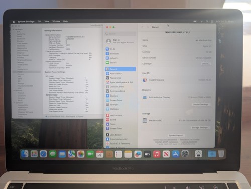 Apple Macbook Pro 13" 2020 M1 16GB / 512GB Good Condition - Read Description - Picture 5 of 11