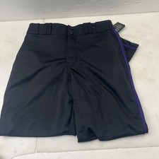 NWT Champro BP9U Men's Black Open Bottom Loose Fit Baseball Pants M 32-34 Purple
