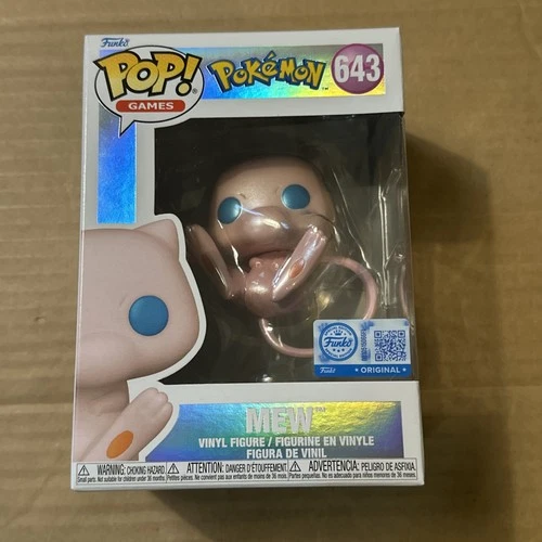 Funko POP! Mew Pearlescent Pokemon Center Exclusive #643 W/ Protector