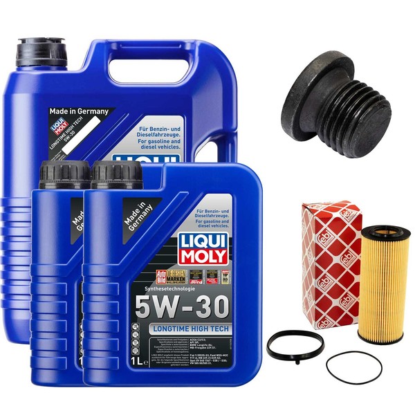 MotoröL Filter Set 5W-30 Liqui Moly 7 Liter + Schraube FüR Audi A6 A7 VW Touareg-image