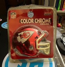 Riddell Color Chrome Helmet Kansas City Chiefs One Size Red Metallic NFL