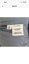 Ulla Johnson Claudia Midi Dress Womens 2 Slate Blue Pleated Tiered V-neck