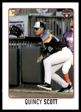 2024 Quincy Scott Choice Minor League Rookie Card S1 Hickory Crawdads