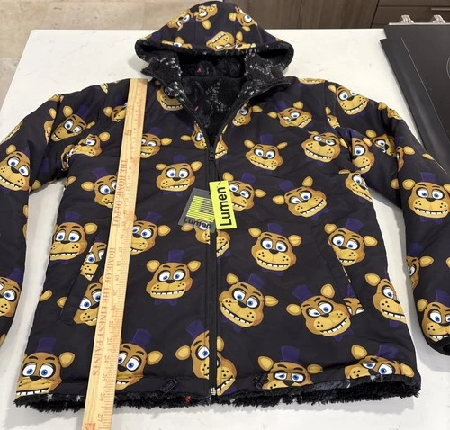 FNAF Rare Reversible Jacket Lumen Theorywear Five Nights at Freddy's Size L NWT image 6
