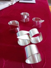 6 Serviettenringe von WMF - Modell Stockholm