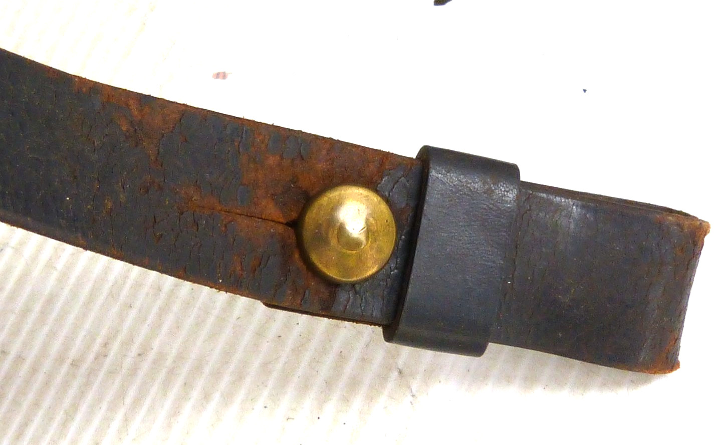 Beautiful Antique Model 1851 Eagle Belt Plate W Leather Belt / Hangers M1851