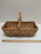 Woven Willow Gathering Basket 15x9x6