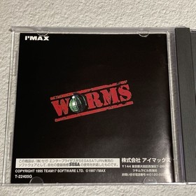 WORMS SEGA SATURN  w/ Spine Card Japanese  Retro Game