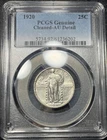 1920 Standing Liberty Silver Quarter AU Details Cleaned PCGS