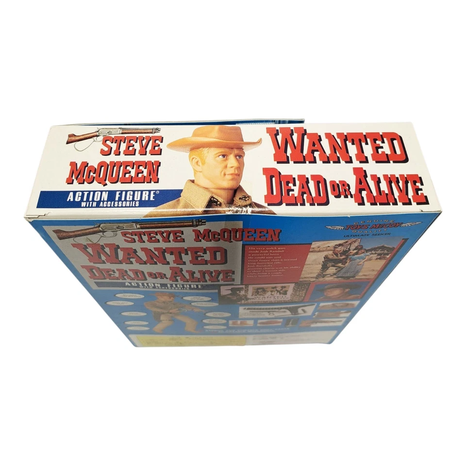 Figura de acción de colección rara Steve McQueen "Wanted Dead or Alive" Josh Randall sin usar, en caja Foto 2 de 4