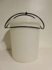 Tupperware Contenitore Gigante Rotondo Grande Bianco/Velato #255-2 Coperchio #259-2