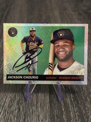 2025 Topps Chrome Platinum Anniversary Jackson Chourio #16 Topps Refractor /499