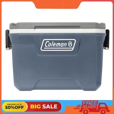 Coleman 52 qt Hard Sized Cooler / Ice Chest, 316 Series, Lakeside Blue