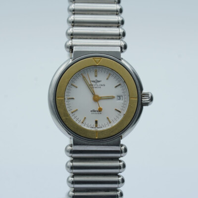 Breitling Elesse Ladies Watch 81170 30Mm Steel/Gold Top Condition Vintage Br260