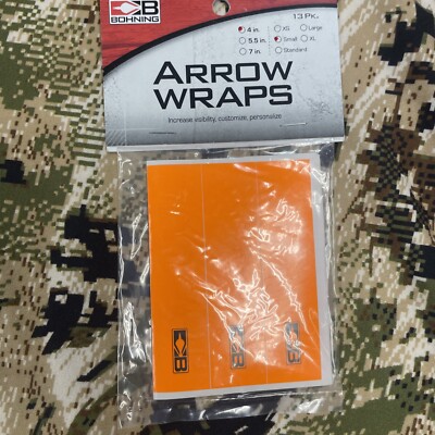 Bohning Arrow Wraps Neon Orange 4 Inch Small 13 Pack