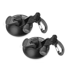 Propel Paddle Gear Suction Cup Tie-Downs | 2-Pack | Spring Locking Clip | Heavy