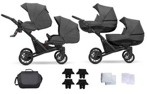 Double Twins Booster Kinderwagen 2in1 – Farbname zur Nachricht