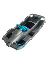 AlpenGaudi Doublerace Silber Lenkrodel Schlitten Bob Double Race Rodel 2 Sitzer