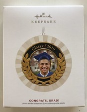 Hallmark Keepsake 2019 Congrats, Grad! Porcelain & Metal Christmas Ornament NIB
