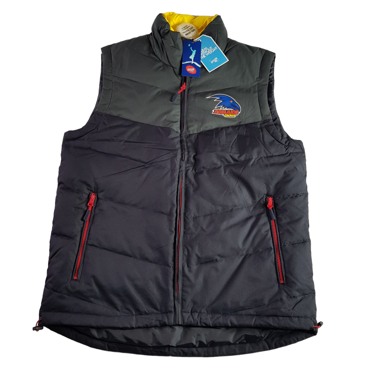 AFL Adelaide Crows Down Vest Jacket Men's M Puffer Style New BNWT