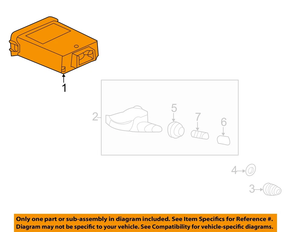Used Tire Pressure Monitoring System (TPMS) Control Mod fits: 2012 Honda Insight - Image 3 of 4