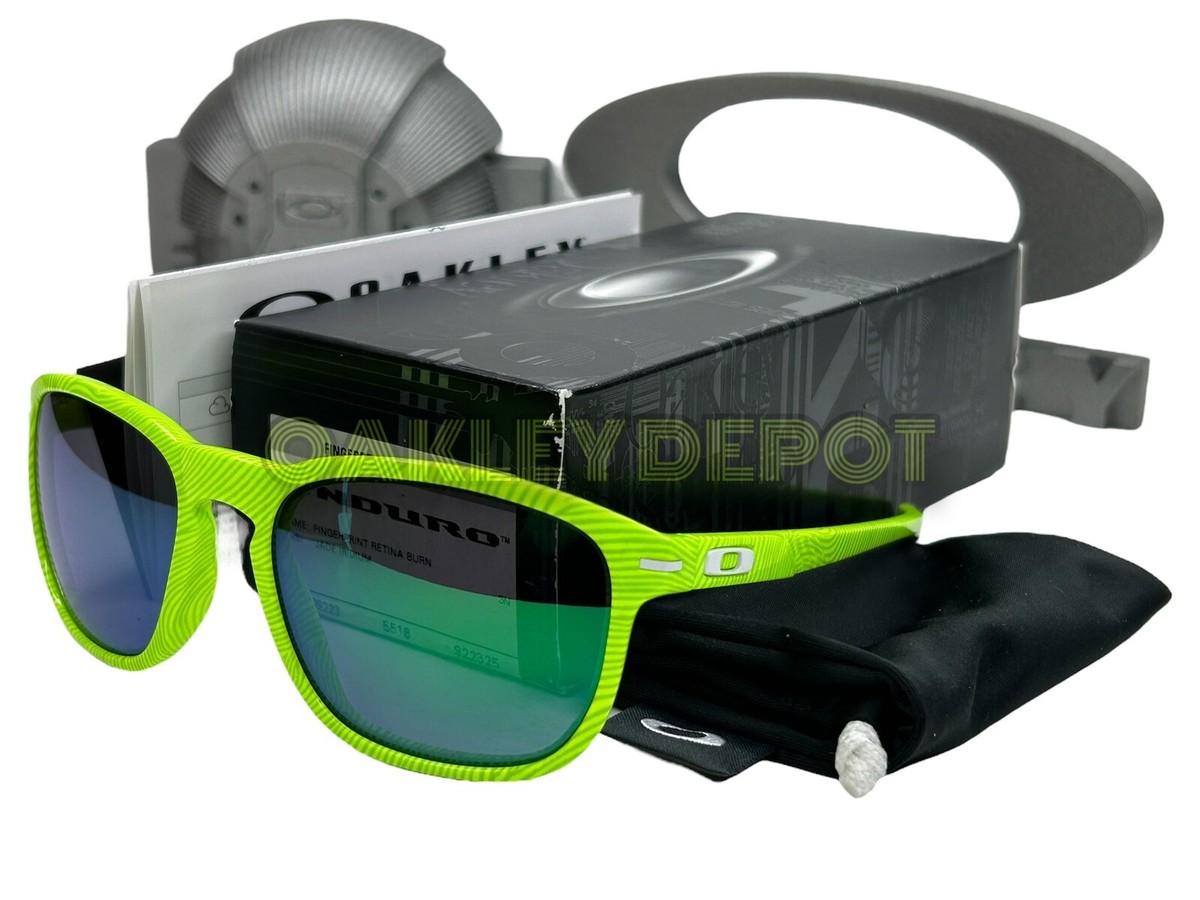 ✓🕶️ OAKLEY ENDURO 009223 FINGERPRINT RETINA BURN/JADE IRIDIUM
