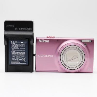 Excellent ] Nikon COOLPIX S6100 16.0MP Compact Digital Camera Pink 
