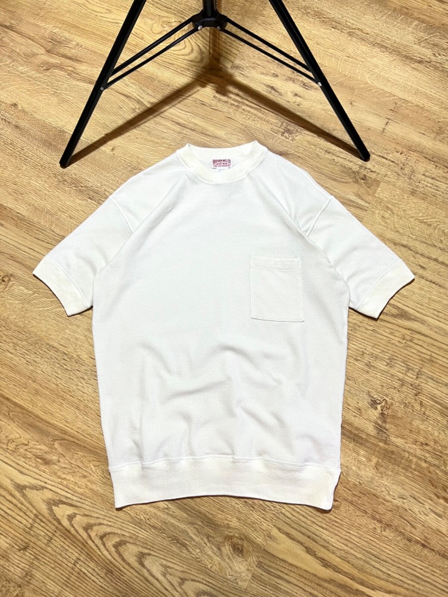 Tシャツ・カットソー bronson Heavyweight Waffle Cotton Underwear White N-TOP-0017 Heavyweight Waffle Cotton Underwear - White | Long Sleeve T