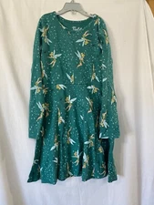 Disney Tinker Bell Girls Dress Long Sleeves Green Size M,L NEW