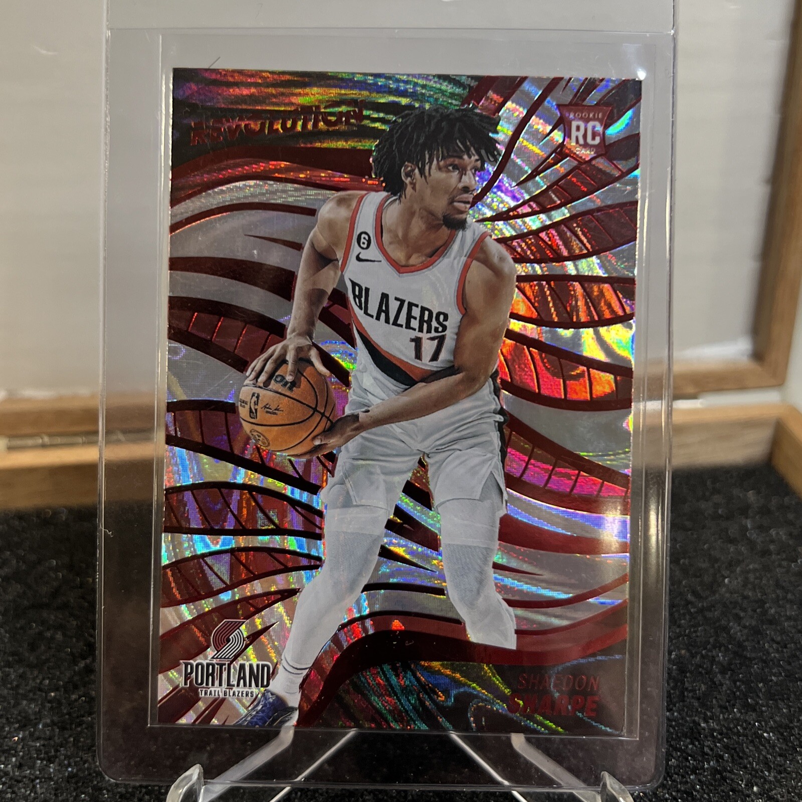 SHAEDON SHARPE 2022-23 Revolution #127 Rookie RC Asia Red Blazers