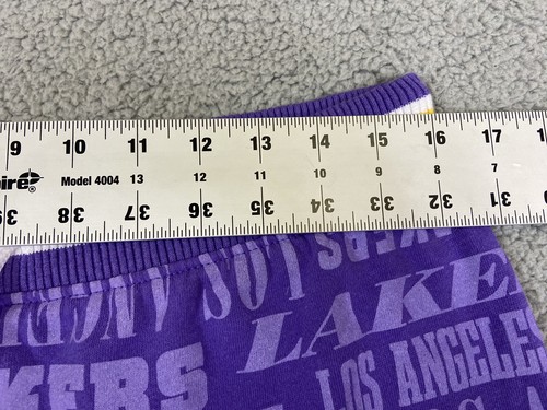 NBA LOS ANGELES LAKERS BASKETBALL PANTS PURPLE Women's L - Picture 6 of 9