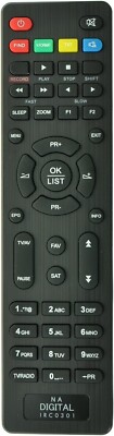 Original Fernbedienung für NA Digital 3001 Sat Receiver Schwarz IRC0301 B-Ware