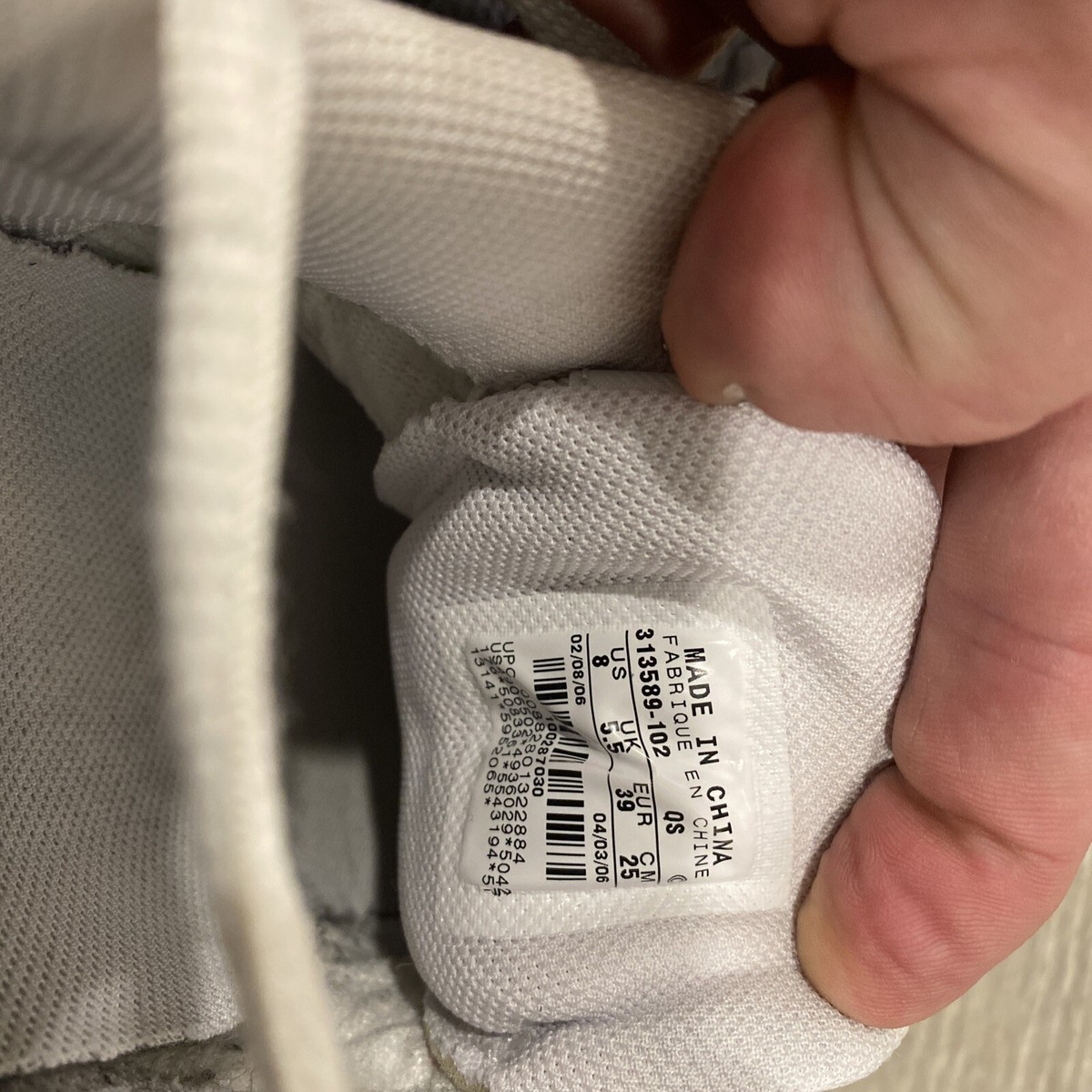 Nike Zoom Air 2006 White/Blue Indoor Court Shoes Volleyball Womens