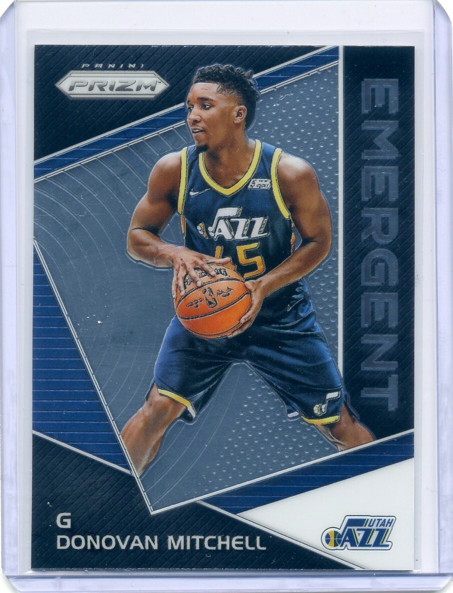 Donovan Mitchell 2017-18 Panini Prizm Emergent Rookie EM-DON Jazz Insert Cavs