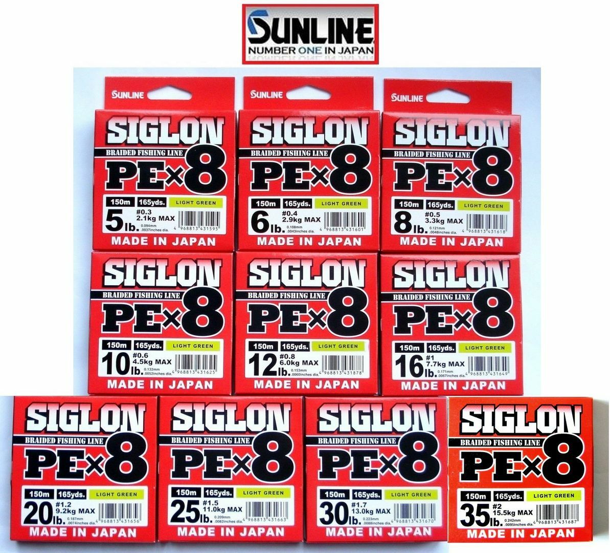 Pescare in Libertà - Sunline Siglon PE X8 Orange 150 mt