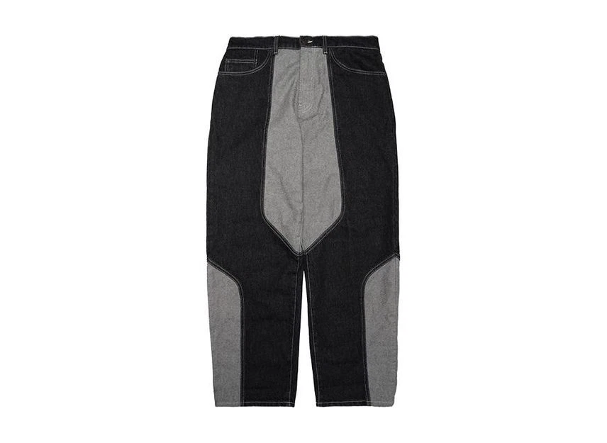 Jean baggy noir à panneaux 2 tons Supreme