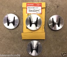 Genuine Oem Honda Aluminum Wheel Plastic Center Cap Set 4