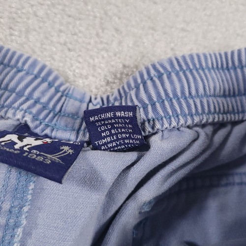 Vtg Big Dogs Shorts Mens 1X Pull On Elastic Waist Blue Pockets Camp Hiking - Picture 14 of 14