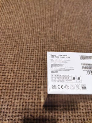 XIAOMI 12 LITE 5G DUAL SIM - SCHWARZ - 128GB 8GB RAM - entsperrt - neu ungeöffnet 