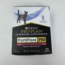 PURINA FortiFlora PRO Synbiotic Action Feline Cat Probiotic Suplement 30 sachets