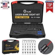 Professional Laser Bore Sight Kit For Multiple Caliber Upgraded Red Bore Sighter
