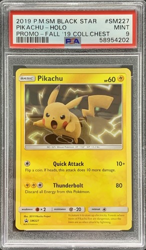 Pikachu graded PSA 9 for sale on eBay