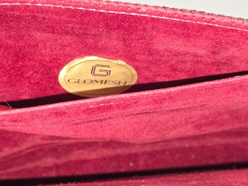 Vintage Glomesh Bag Burgundy + Card Holder Beautiful Condition 1960s/70s? - Picture 8 of 24