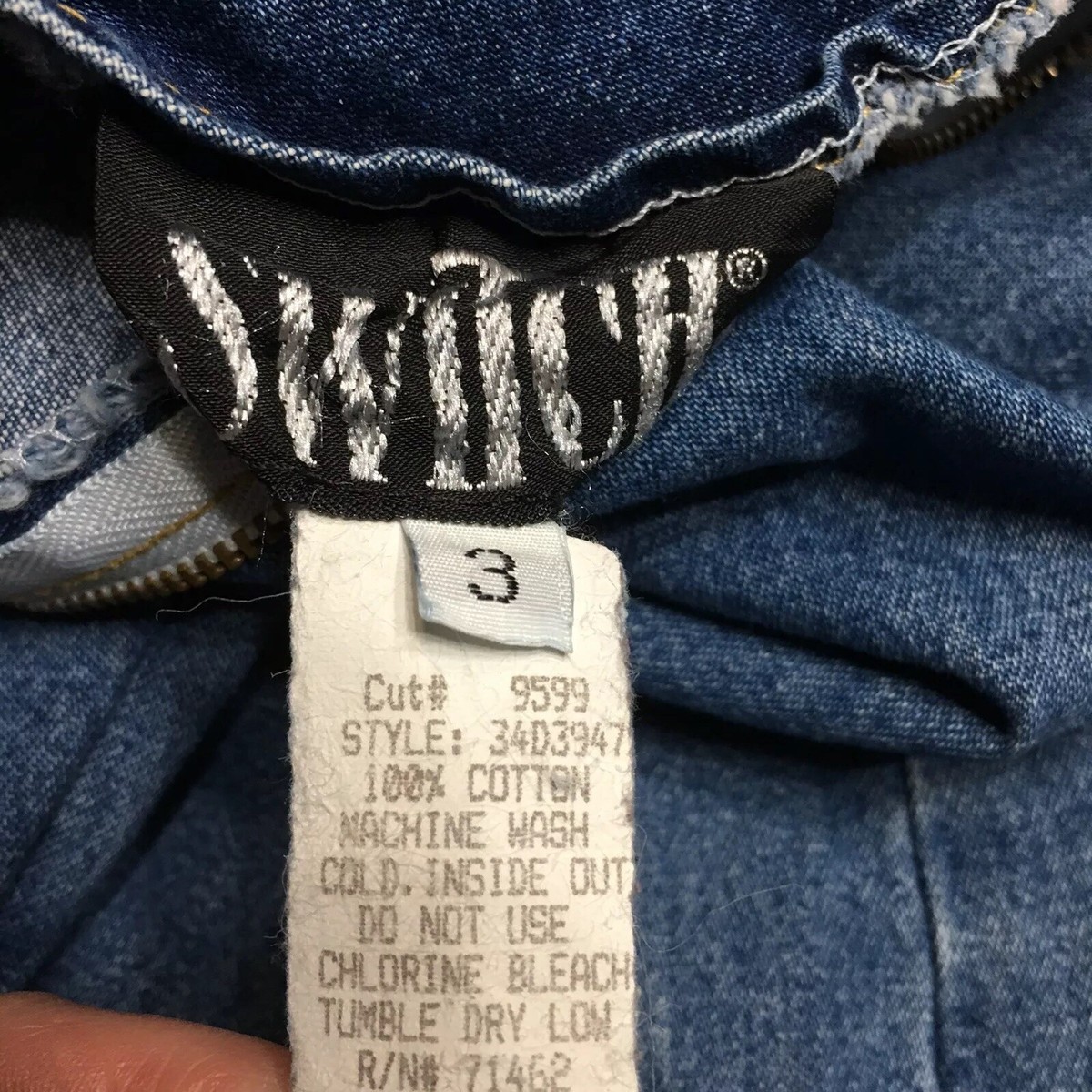 Vintage Switch USA Denim Jean Dress Cotton 3 Sexy Office Career