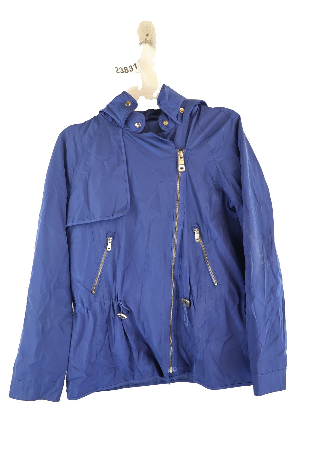 ZARA BASIC Blue Windbreaker Jacket size M Womens … - image 1