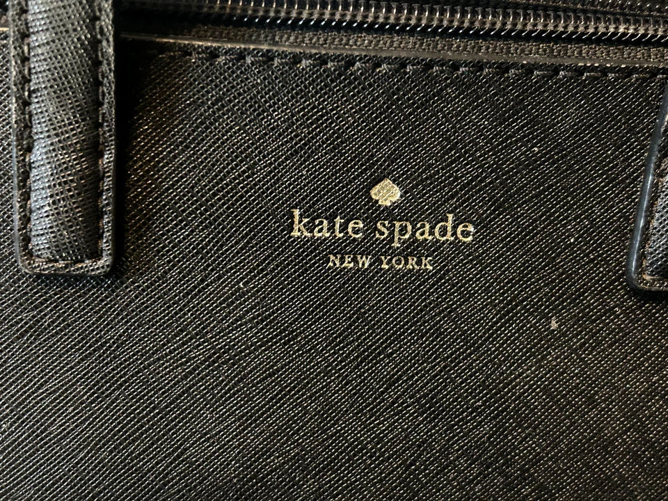 Kate Spade Ina Greta Court Black Glitter Satchel Mini Tote - Image 4 of 4