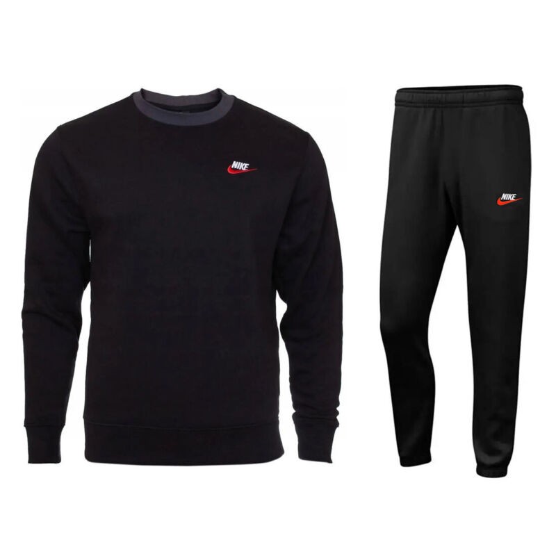 nike foundation crew sweatshirt black