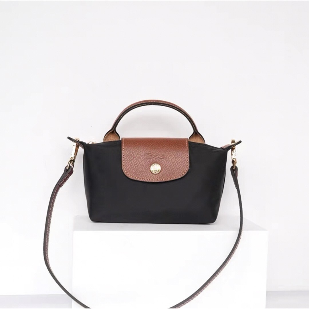 Longchamp Tote Shoulder Bag Pliage Xs Mini Black